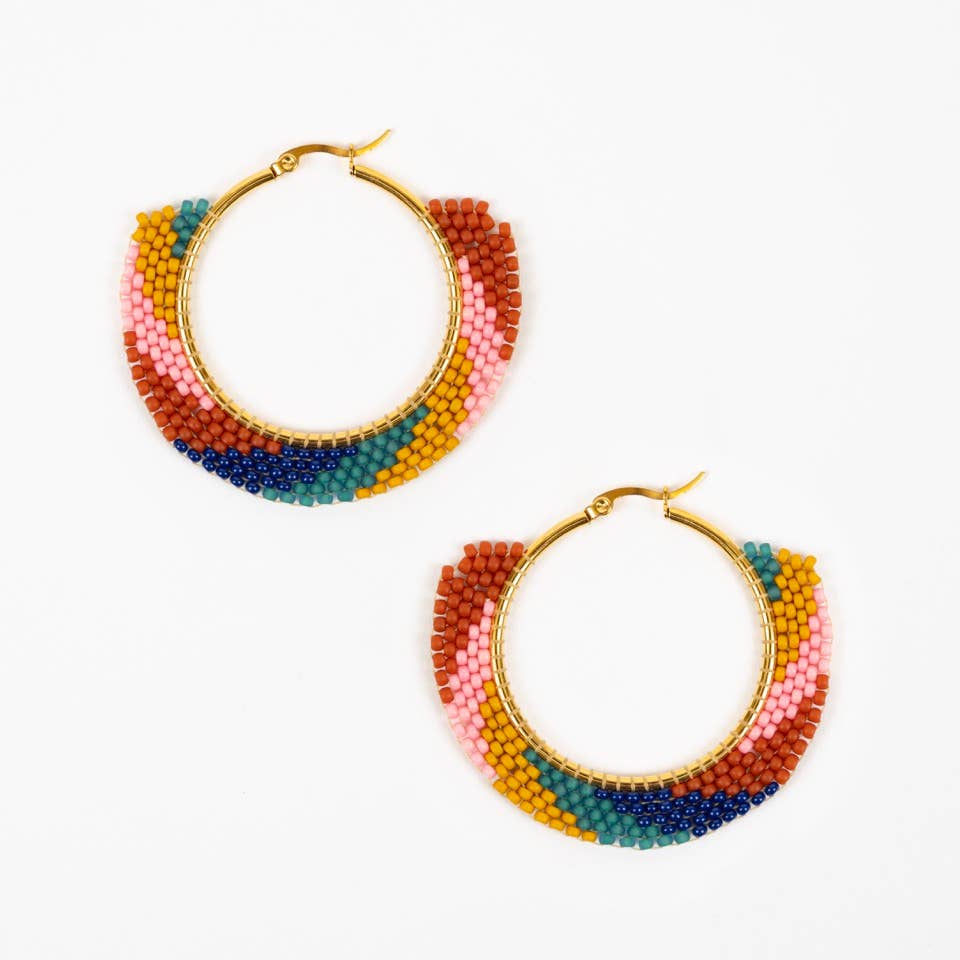 Swirl Hoop Earrings - Altiplano