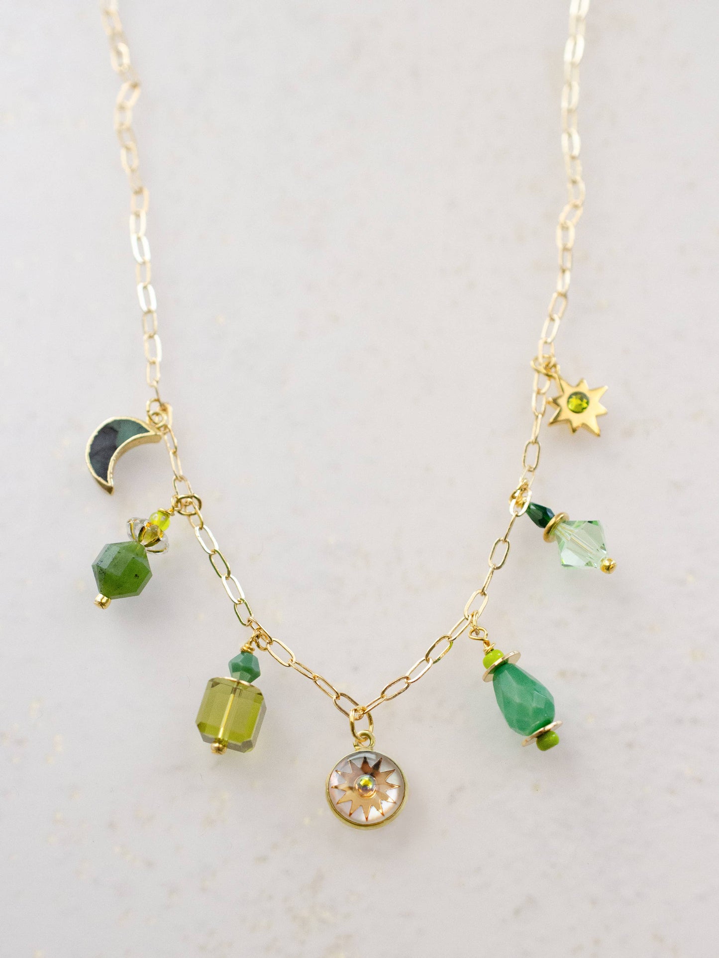 Jill Makes - Pearl Zodiac Earth Sign Charm Necklace