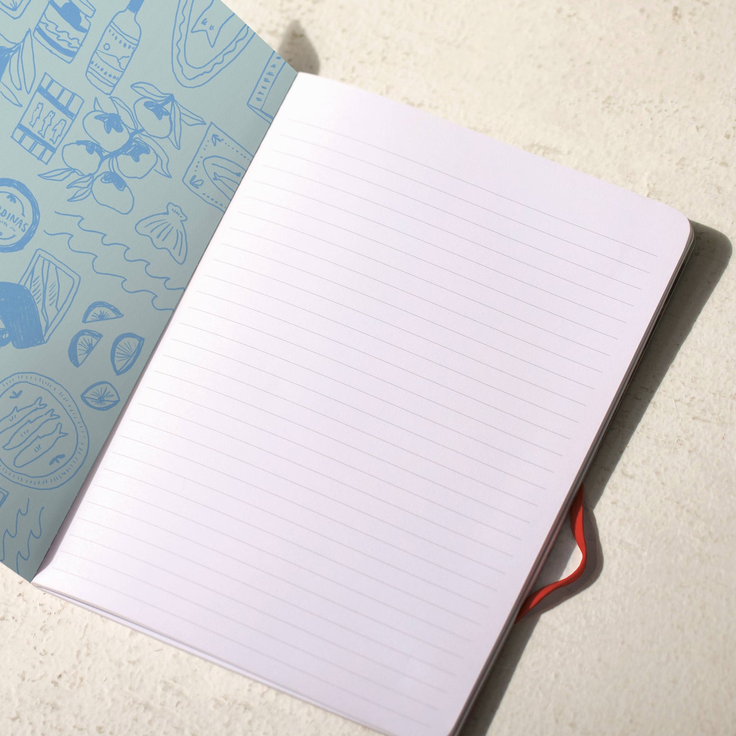 Blue Sardine Tins Sewn Trio Notebook Set