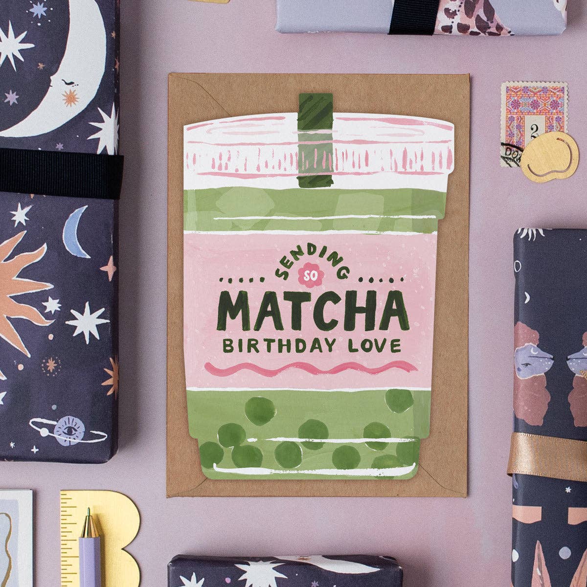 Matcha Birthday Card | Sister Paper Co.