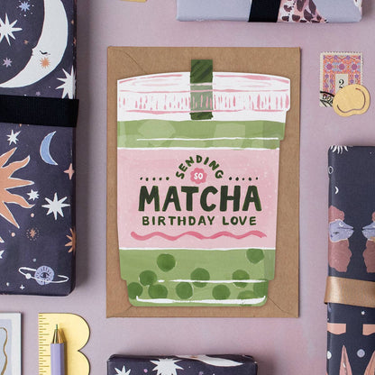 Matcha Birthday Card | Sister Paper Co.