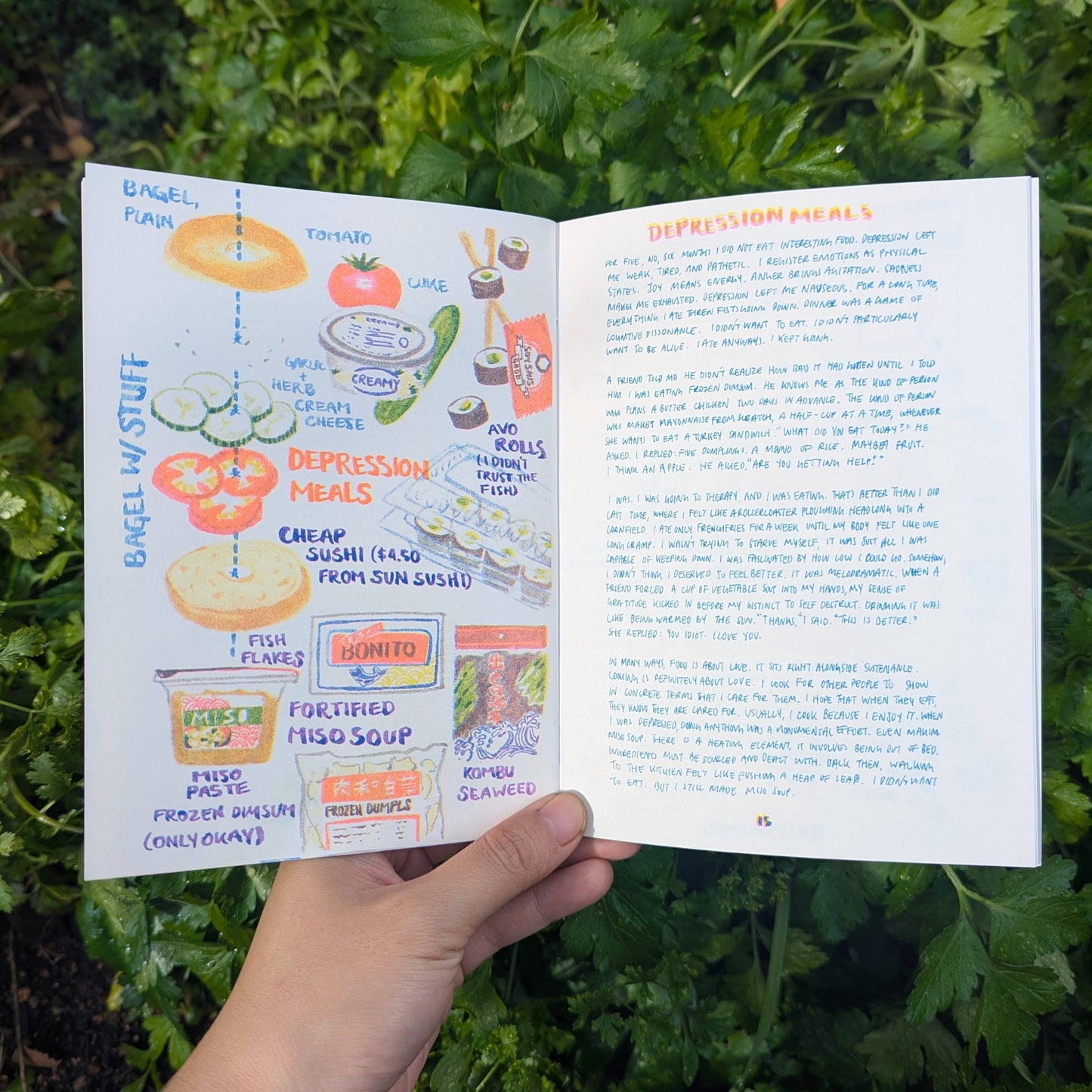 Food I've Cooked for Those I've Loved Risograph Zine- Christina Hu