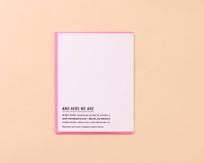 Our Love Could Survive an Apocalypse Twinkie Letterpress Card