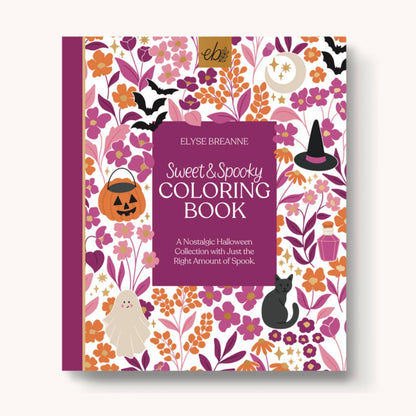 Sweet & Spooky Coloring Book- Elyse Breanne Design