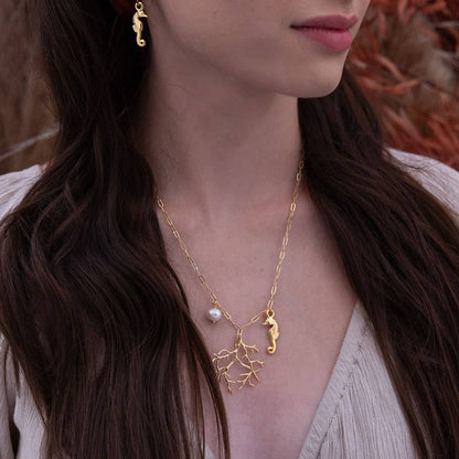 Coral Charm Necklace