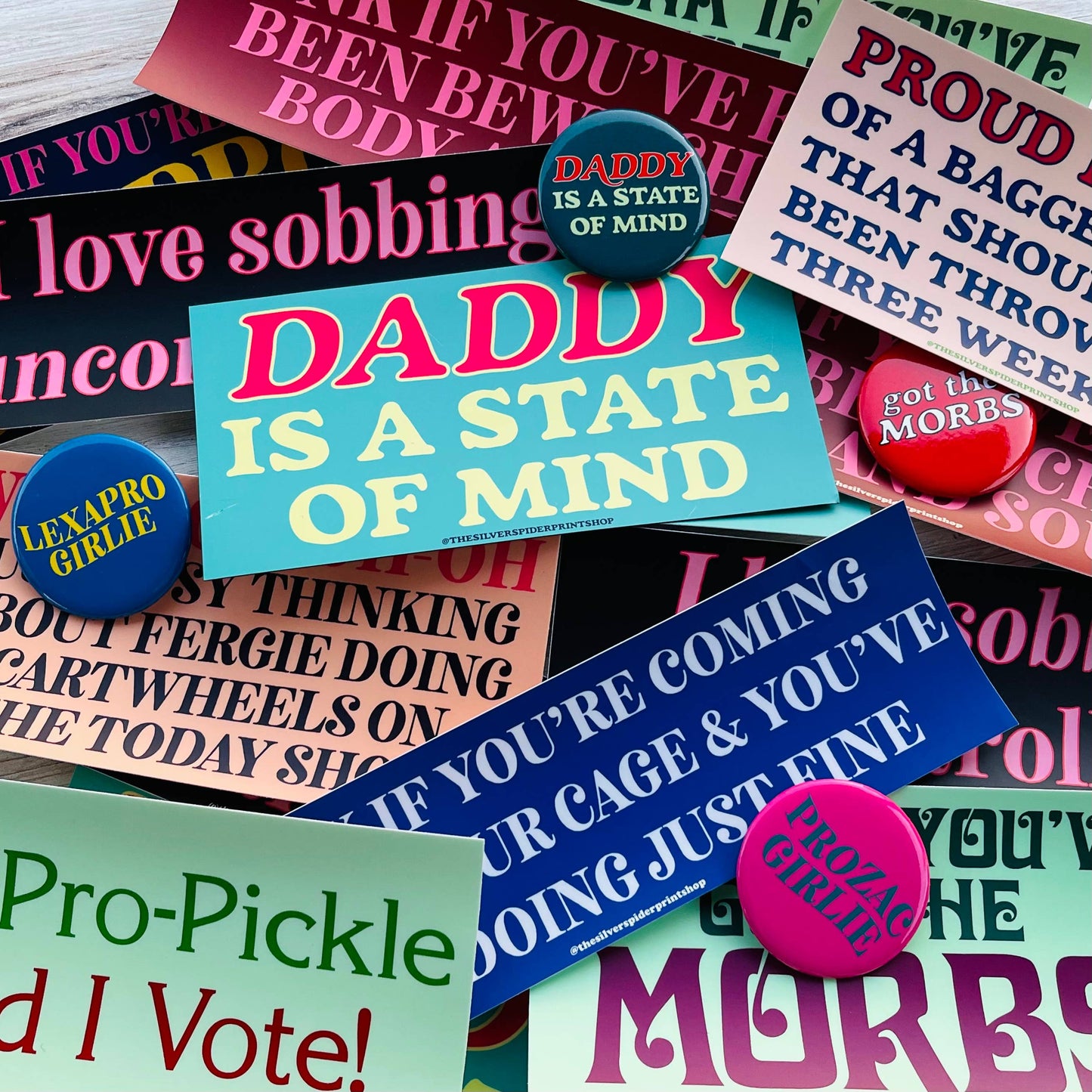 The Silver Spider - Proud Parent of a Bagged Salad funny Bumper Sticker