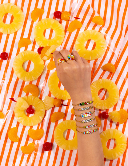 Queer Bracelet - 18k Gold Gilt Enamel