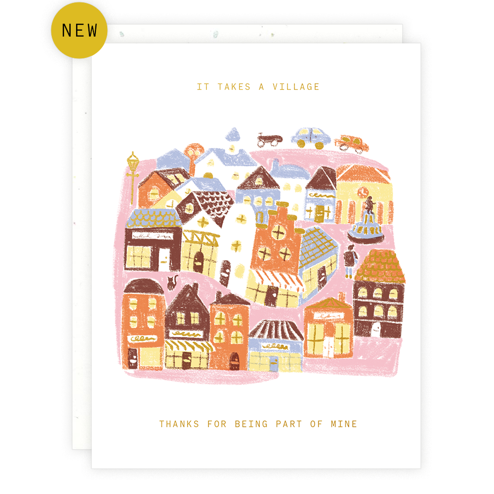 It Takes A Village Thank You Card