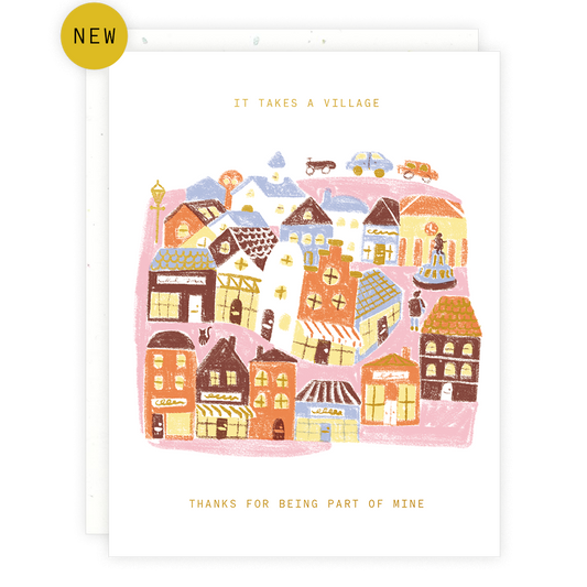 It Takes A Village Thank You Card