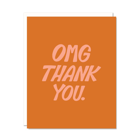 OMG Thank You - Thank You Gratitude Card