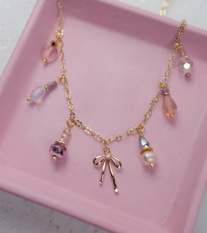 Jill Makes - Bow Charm Necklace