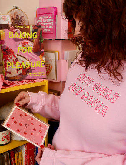 Hot Girls Eat Pasta Unisex Crewneck