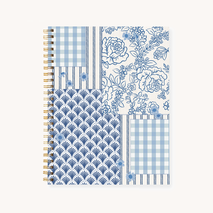 Floral 7x9 Hardcover Spiral Notebook
