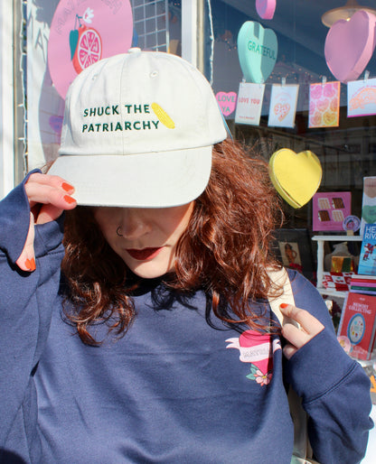 Shuck the Patriarchy Corn Baseball Hat