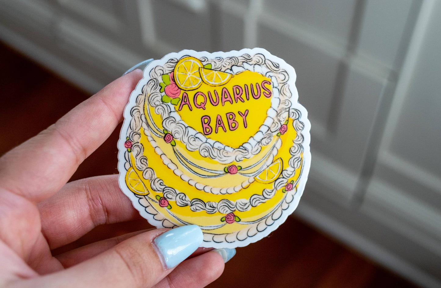 Zodiac Cake Stickers - Individual Sticker : Aquarius