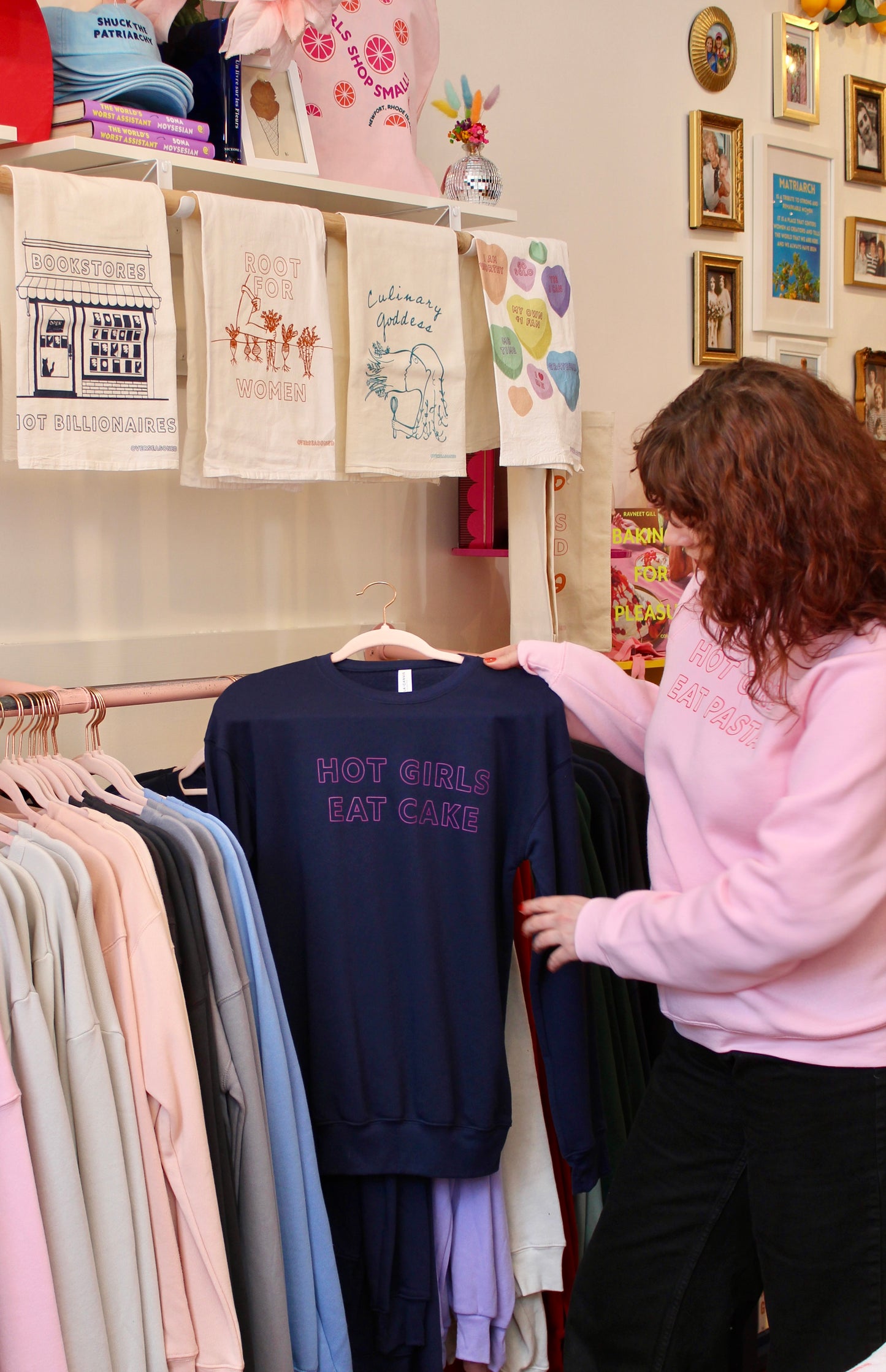 Hot Girls Eat Cake Crewneck