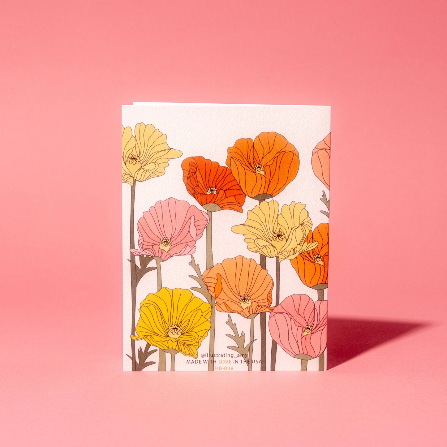Birthday Poppies Card