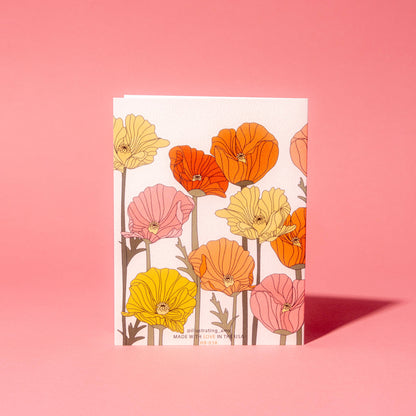 Birthday Poppies Card