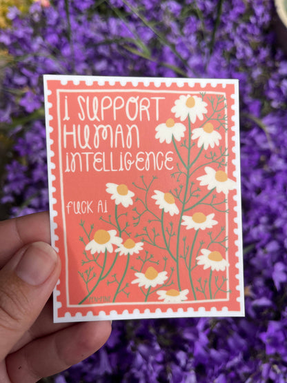 Human Intelligence Sticker- Pen+Pine