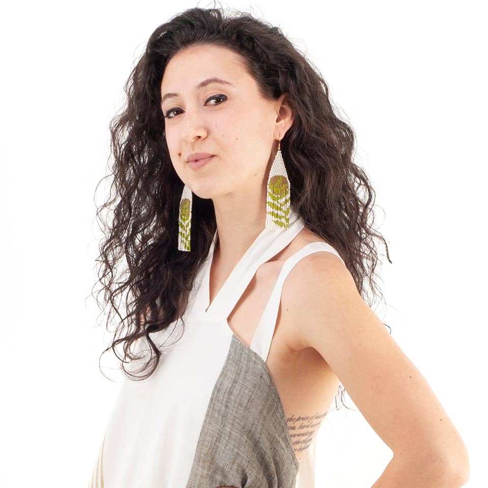 Moonlit Frond Earrings- Altiplano