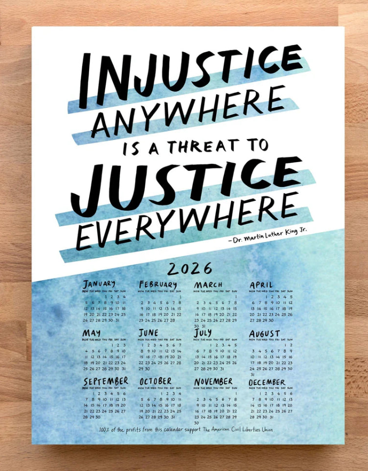 2026 Calendar Benefitting Non Profit ACLU - Marcella Kriebel Art