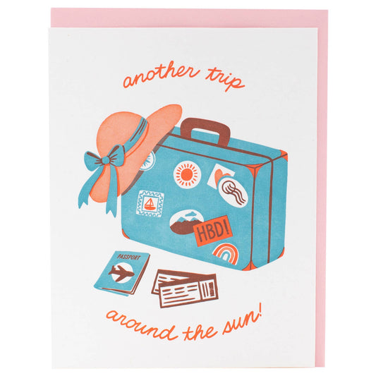 World Traveler Birthday Card