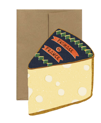 Cheese Card - French Collection Die Cut