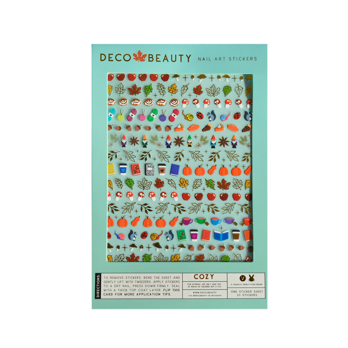 Deco Beauty - Nail Art Stickers - Cozy