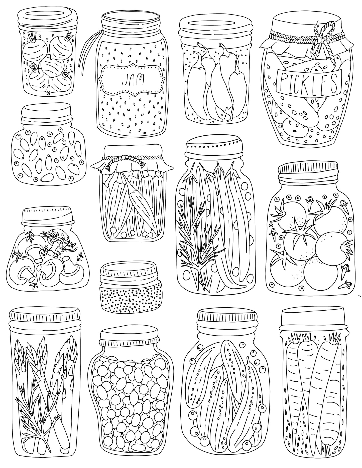 Coloring Through the Year Coloring Book- Pen+Pine