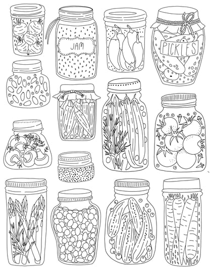 Coloring Through the Year Coloring Book- Pen+Pine