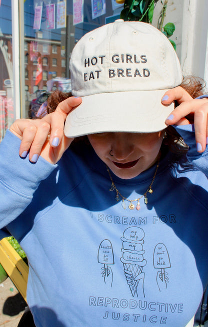 Hot Girls Eat Bread Baseball Hat