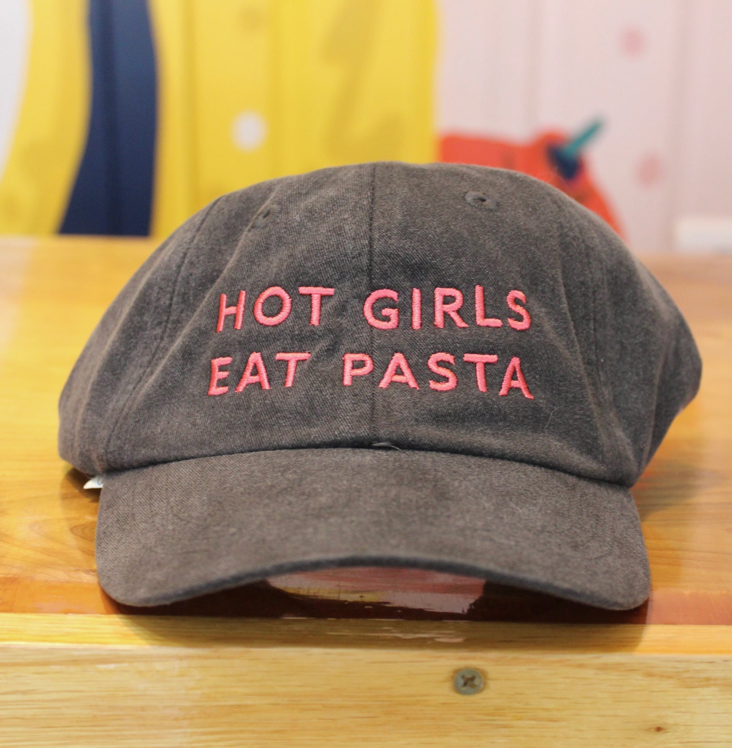 Hot Girls Eat Pasta Baseball Hat