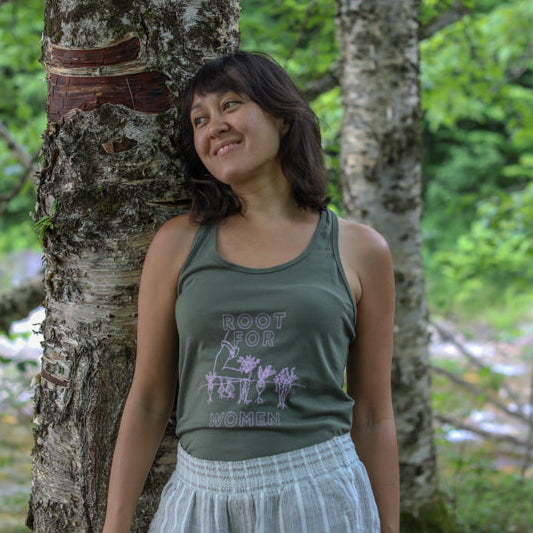 Root for Women Racerback Tank Top