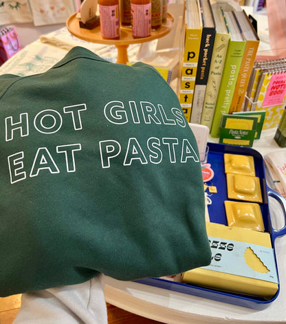 Hot Girls Eat Pasta Unisex Crewneck