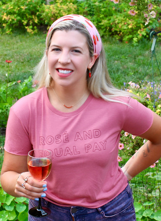 Rosé and Equal Pay Crop Top