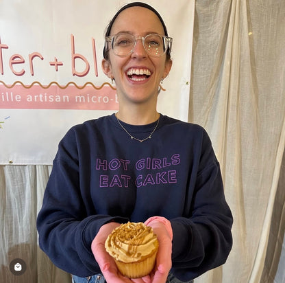 Hot Girls Eat Cake Crewneck