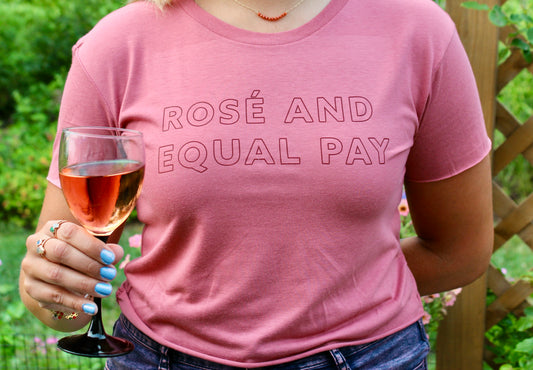Rosé and Equal Pay Crop Top