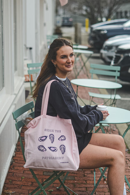 Shuck the Patriarchy Tote Bag