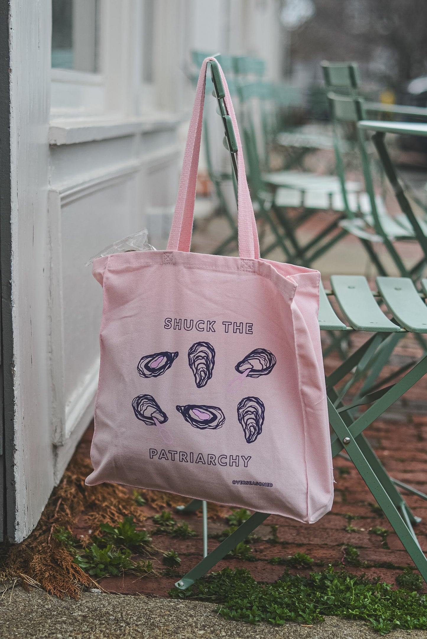 Shuck the Patriarchy Tote Bag