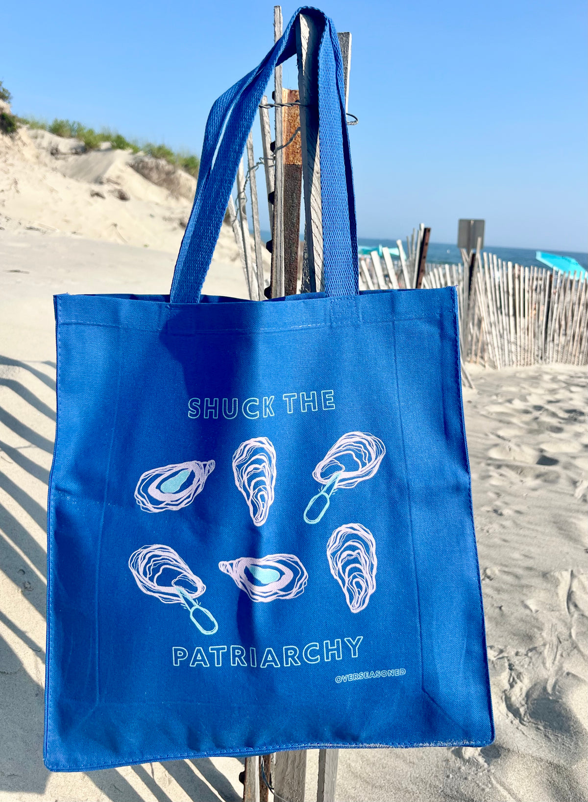 Shuck the Patriarchy Tote Bag