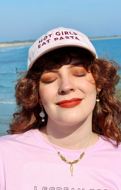 Hot Girls Eat Pasta Baseball Hat