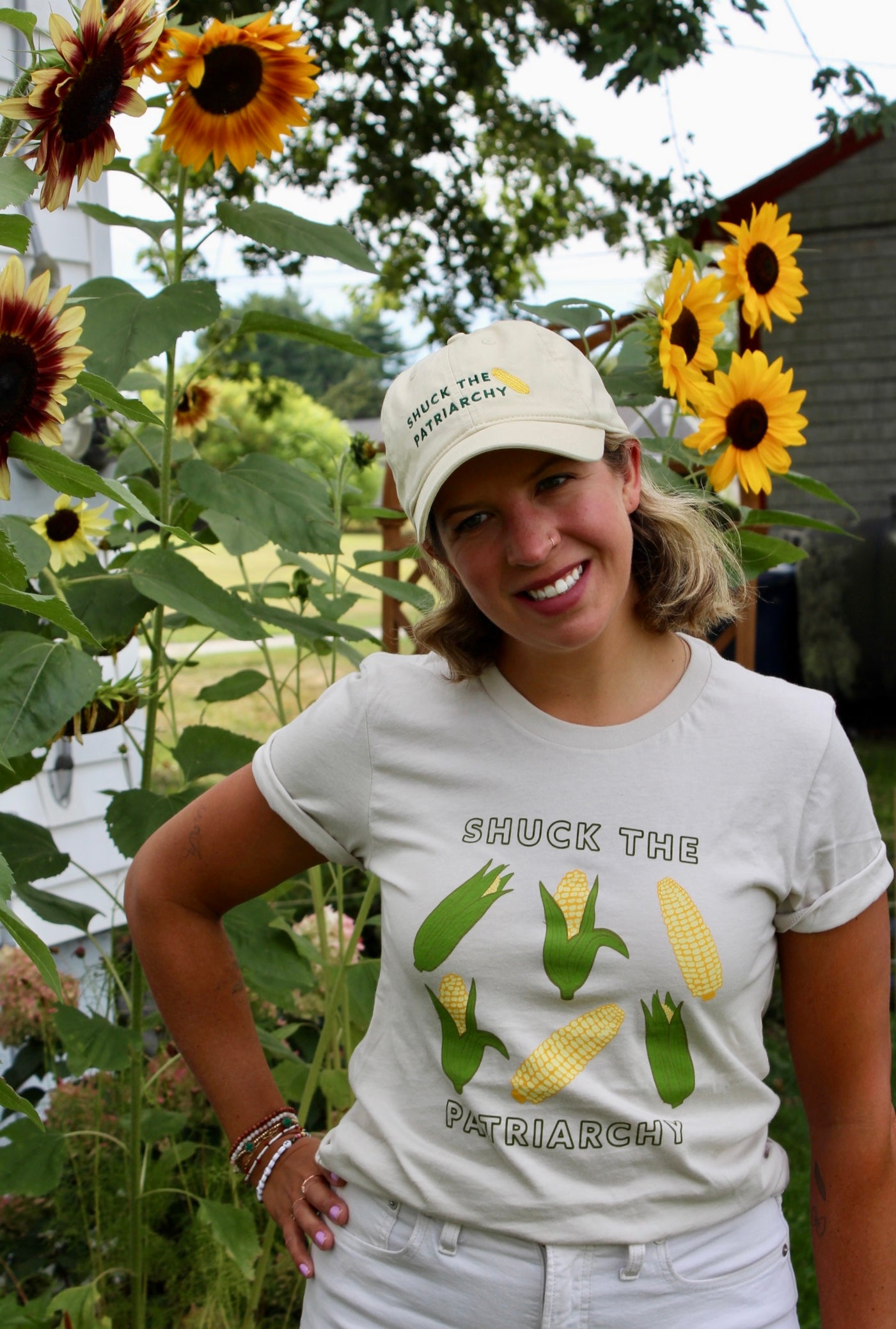 Shuck the Patriarchy Corn Unisex T-shirt