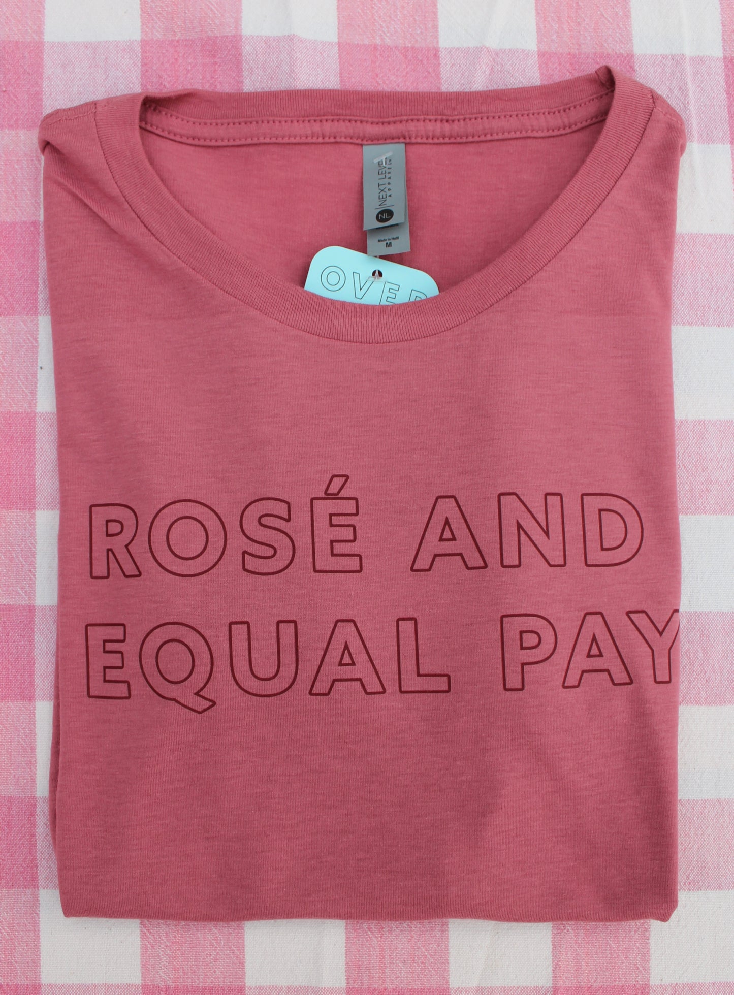 Rosé and Equal Pay Crop Top