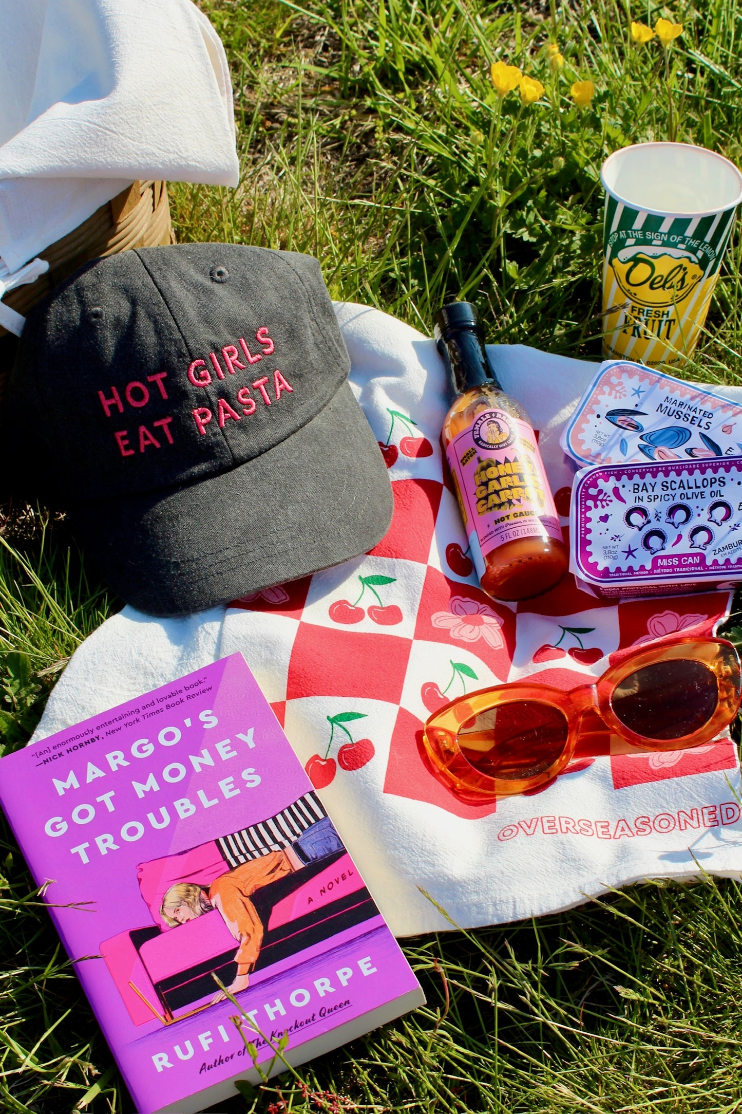 Hot Girls Eat Pasta Baseball Hat