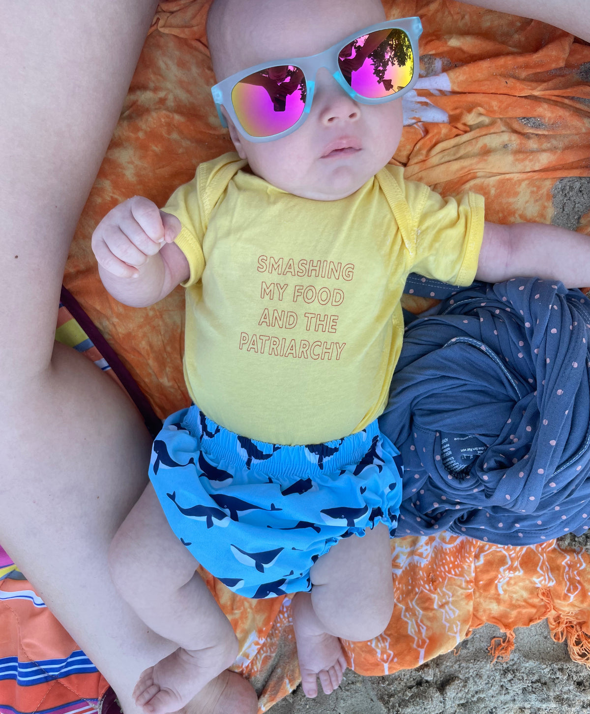 Smashing My Food and the Patriarchy Baby Onesie
