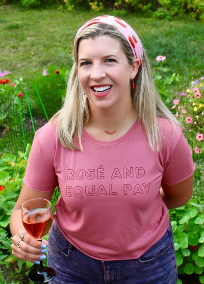 Rosé and Equal Pay Crop Top
