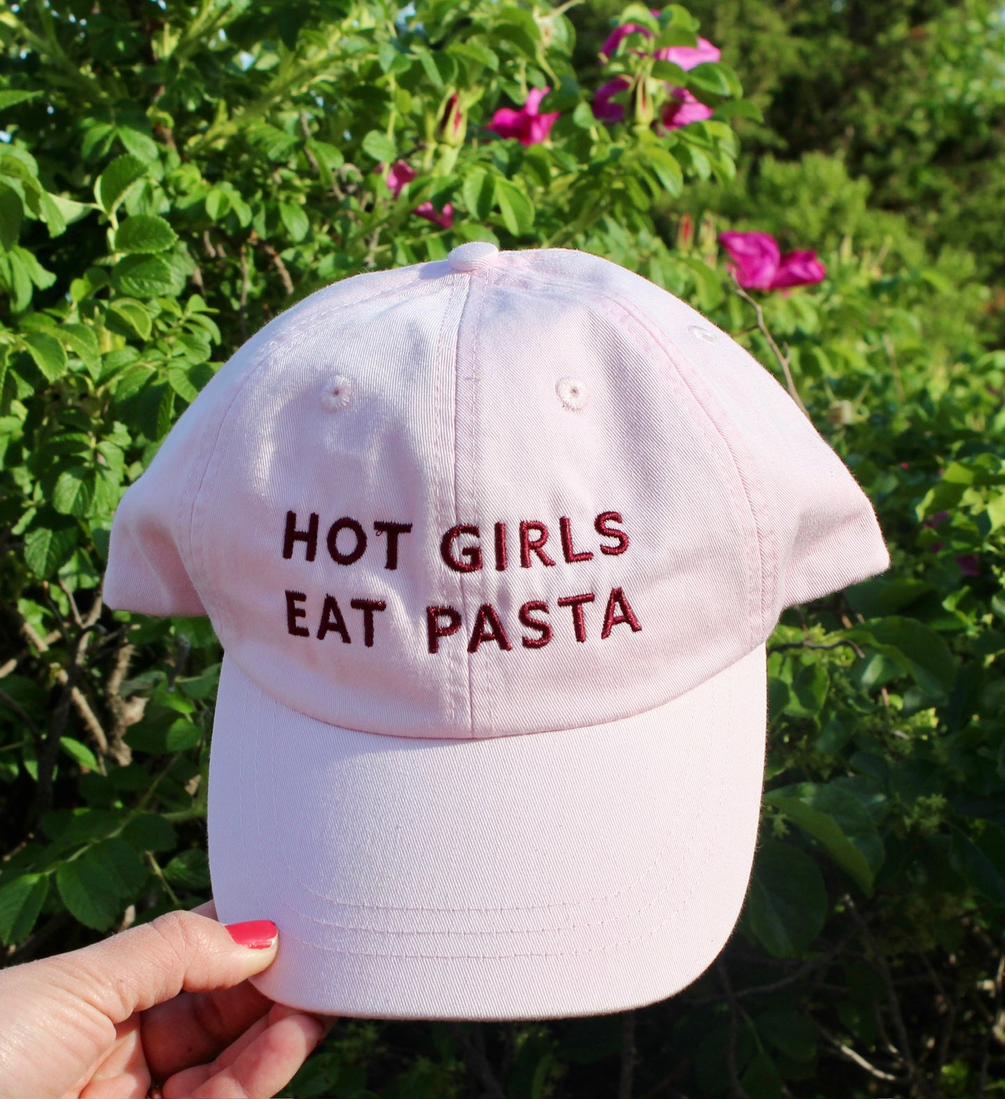 Hot Girls Eat Pasta Baseball Hat