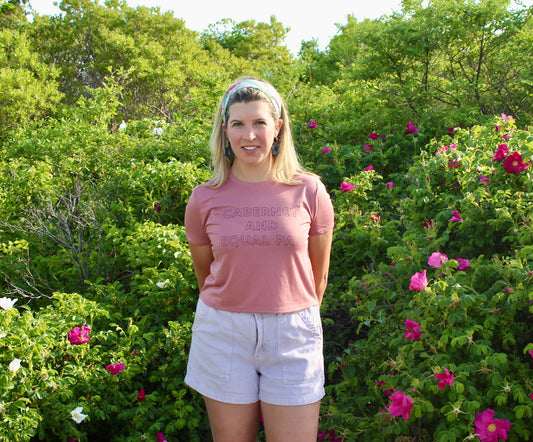 Cabernet and Equal Pay Crop Top