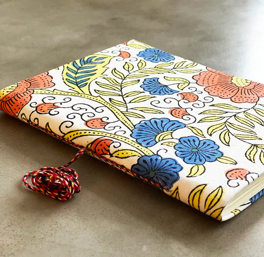 Fabric Journal - Amisha Design Large -Red Poppies