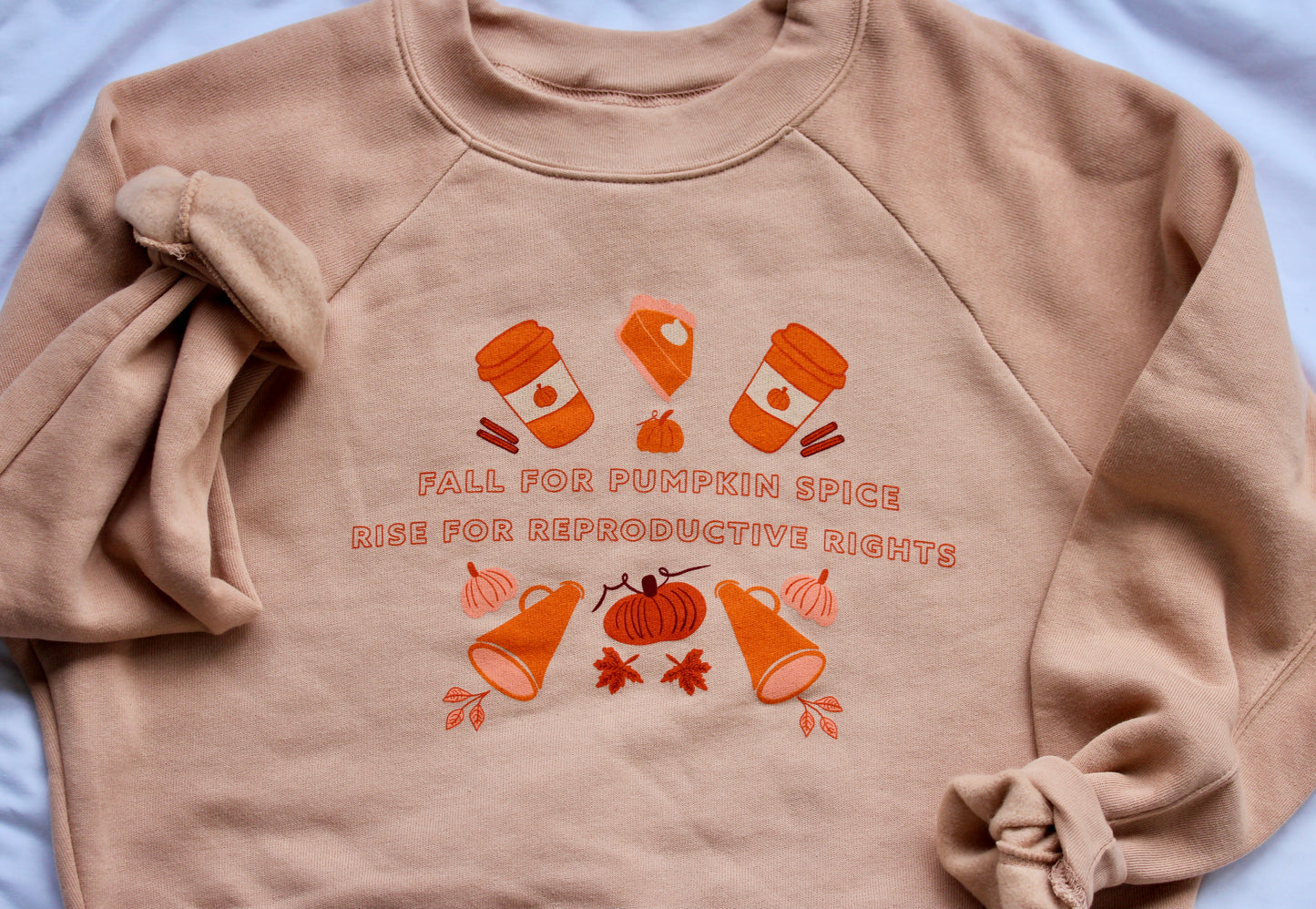 Pumpkin Spice and Reproductive Rights Women's Sweatshirt